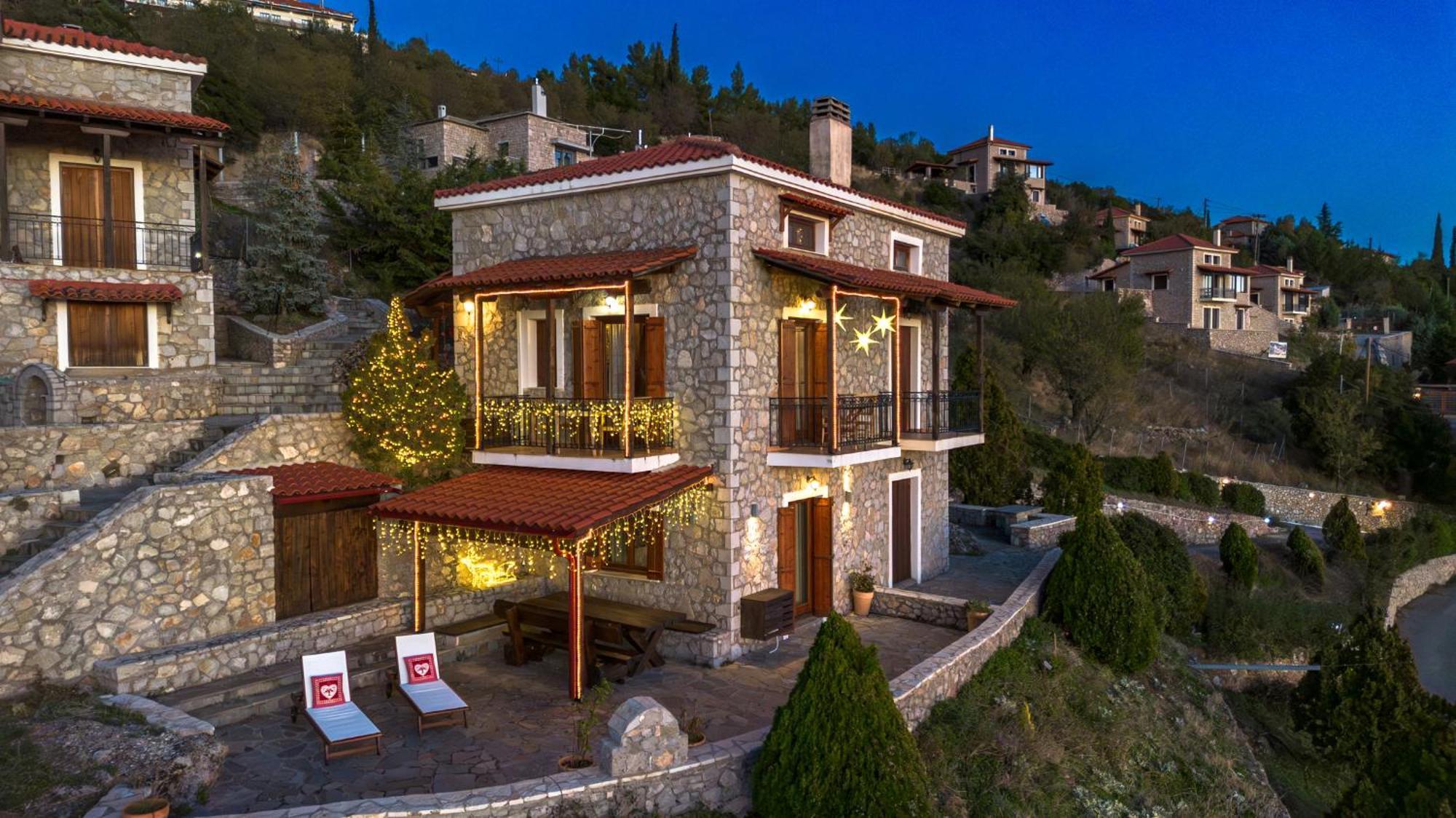 Rock Dandy Deluxe Chalet In Arachova - Delphi, Sauna, Prv Parking, Amazing View Екстериор снимка
