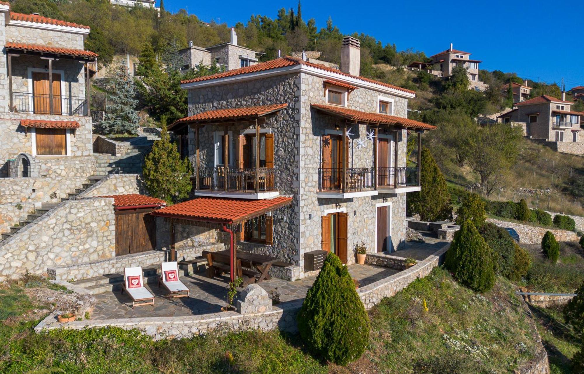 Rock Dandy Deluxe Chalet In Arachova - Delphi, Sauna, Prv Parking, Amazing View Екстериор снимка
