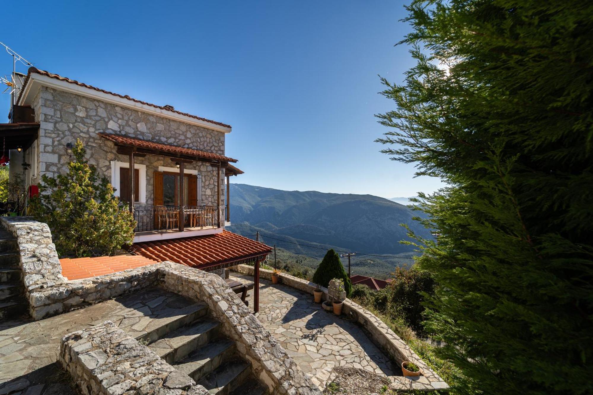 Rock Dandy Deluxe Chalet In Arachova - Delphi, Sauna, Prv Parking, Amazing View Екстериор снимка
