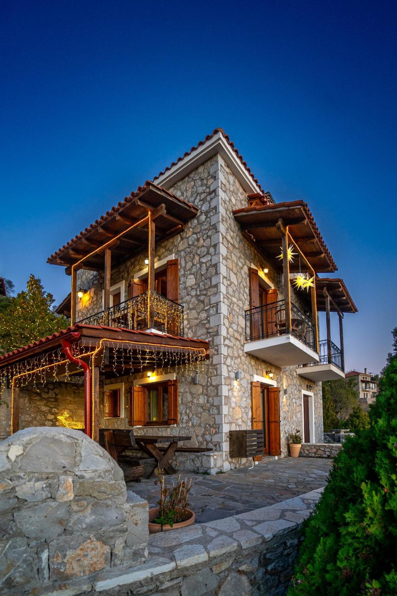 Rock Dandy Deluxe Chalet In Arachova - Delphi, Sauna, Prv Parking, Amazing View Екстериор снимка
