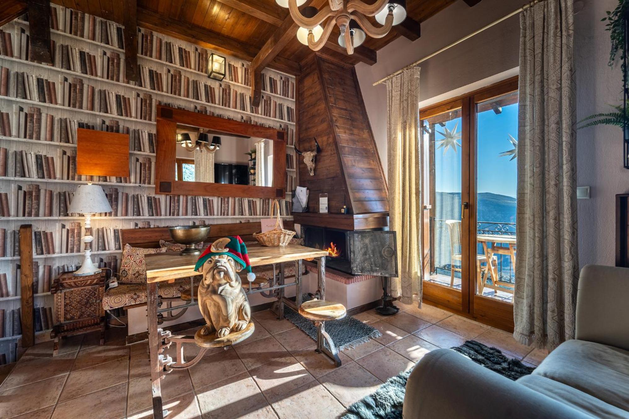 Rock Dandy Deluxe Chalet In Arachova - Delphi, Sauna, Prv Parking, Amazing View Екстериор снимка
