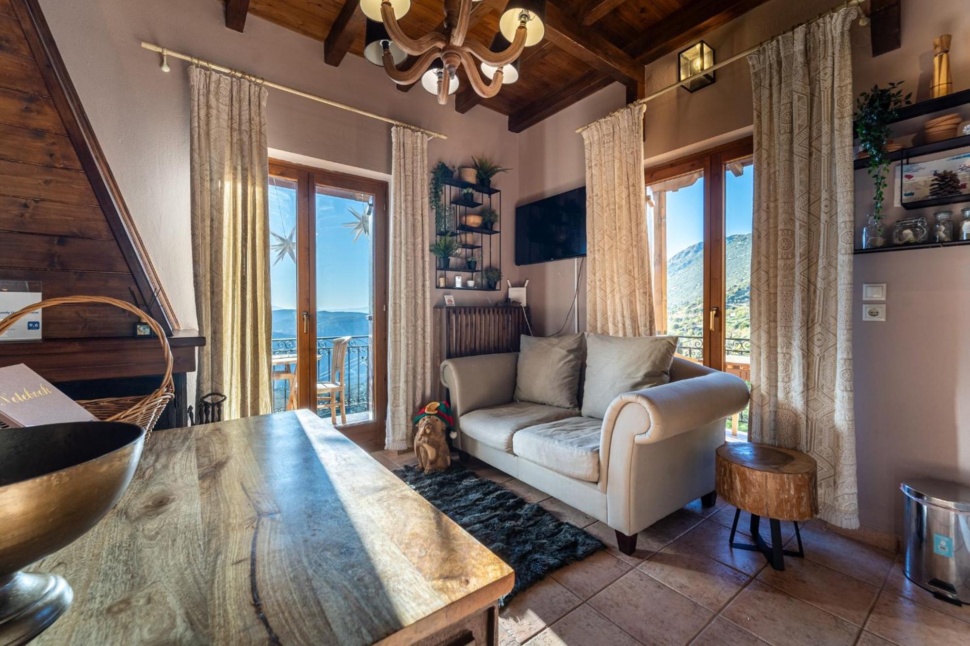 Rock Dandy Deluxe Chalet In Arachova - Delphi, Sauna, Prv Parking, Amazing View Екстериор снимка