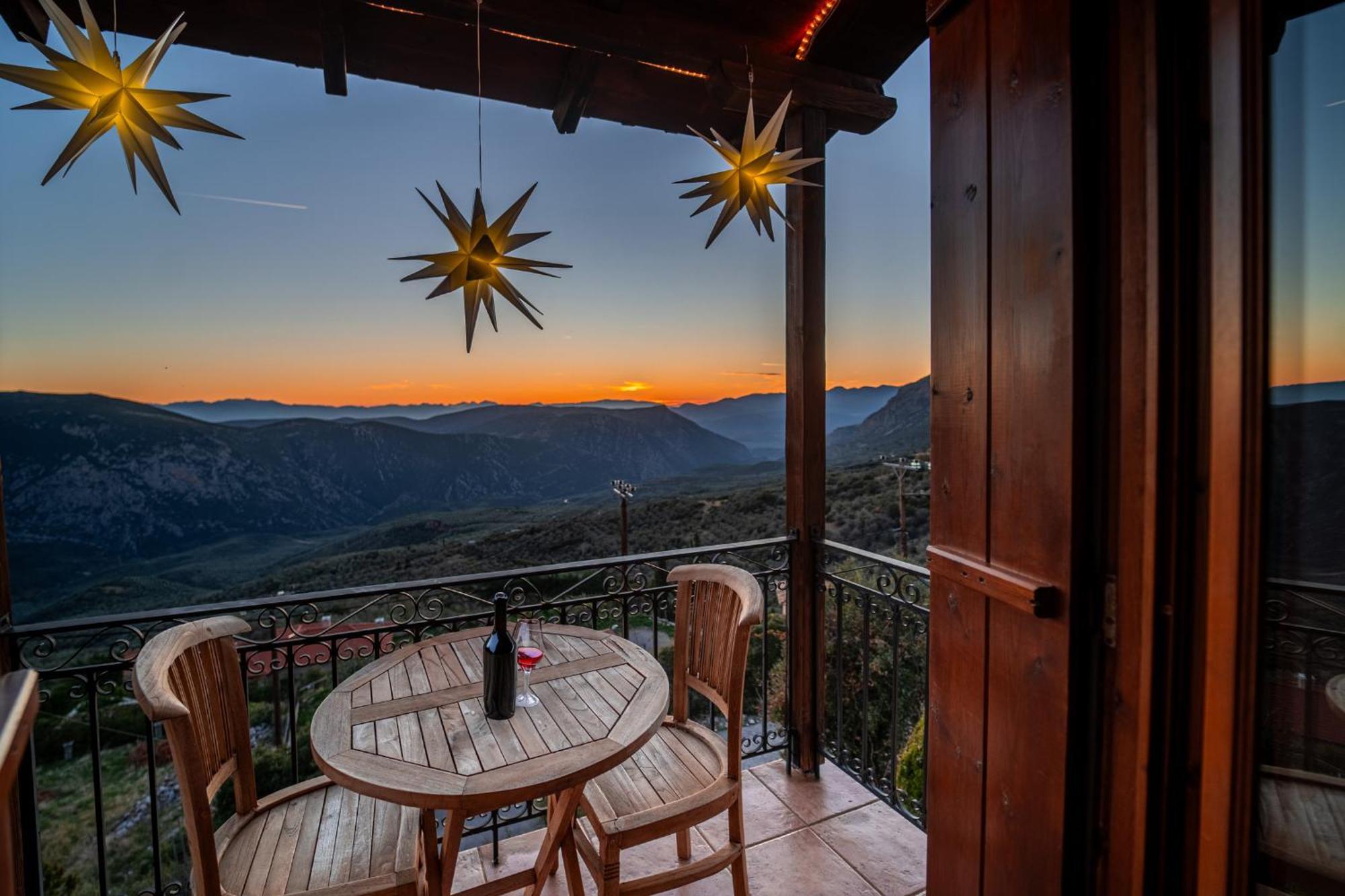 Rock Dandy Deluxe Chalet In Arachova - Delphi, Sauna, Prv Parking, Amazing View Екстериор снимка