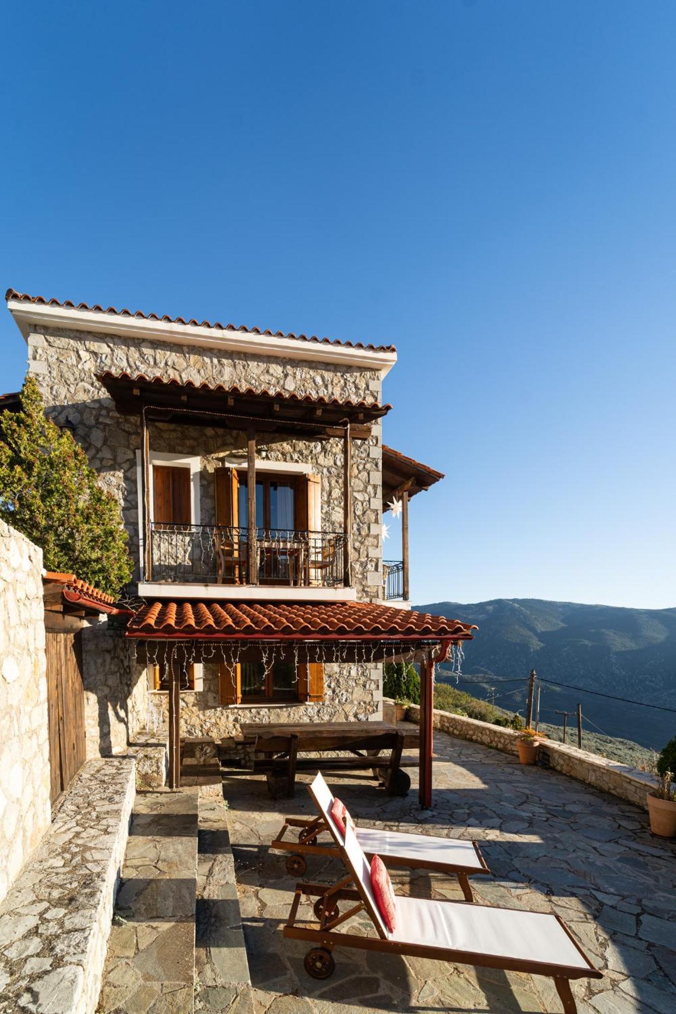 Rock Dandy Deluxe Chalet In Arachova - Delphi, Sauna, Prv Parking, Amazing View Екстериор снимка